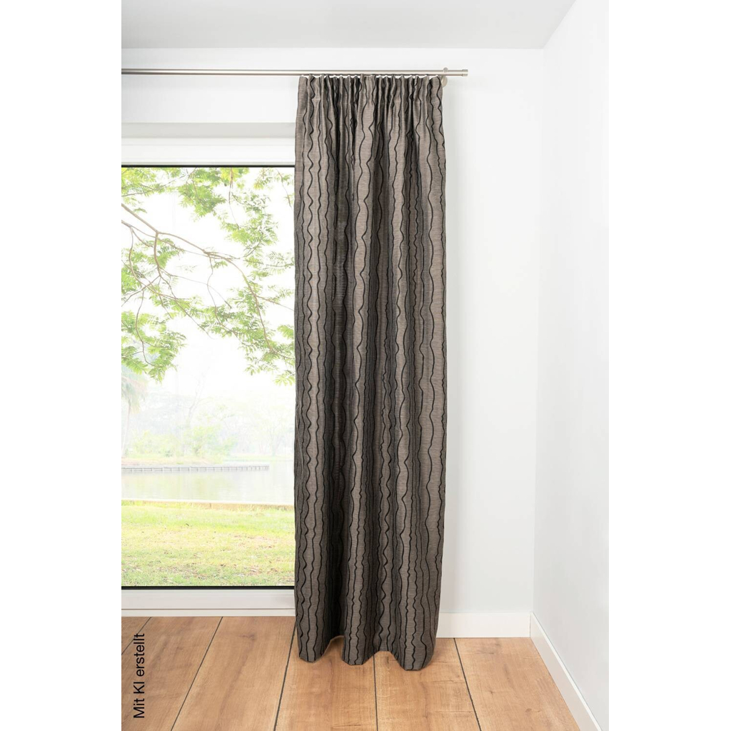 Kombivorhang 2er Pack Stream taupe B/L: ca. 135x245 cm