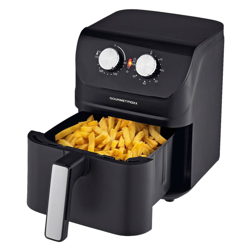 GOURMETmaxx Heißluftfritteuse 14578 schwarz Kunststoff B/H/T: ca. 24x30x35 cm ca. 4 l