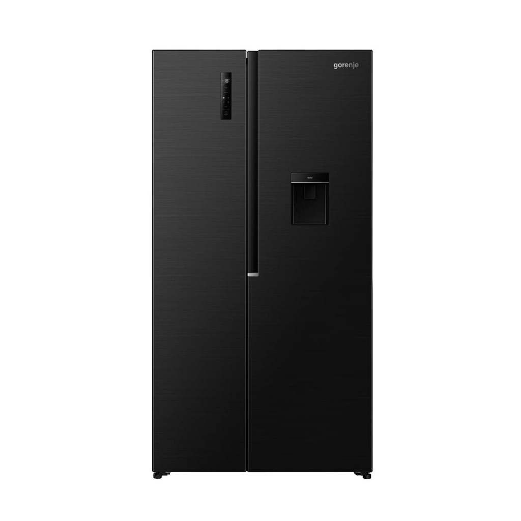 Gorenje Side-by-side Kühl-/Gefrierkombination NRS917E41BXWD schwarz B/H/T: ca. 91,1x178,6x61,5 cm