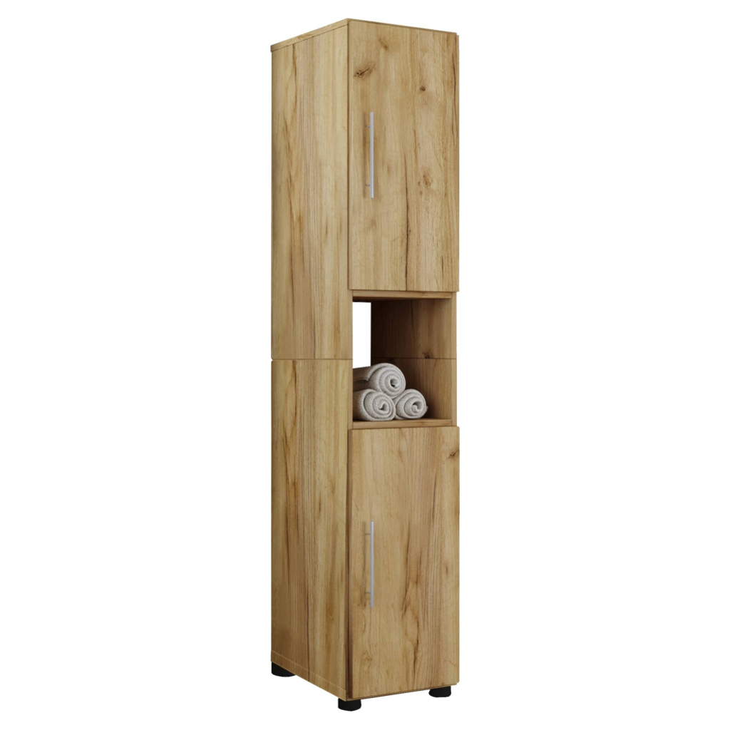 Hochschrank Flandu Eiche Honig Nachbildung B/H/T: ca. 31x160x32 cm