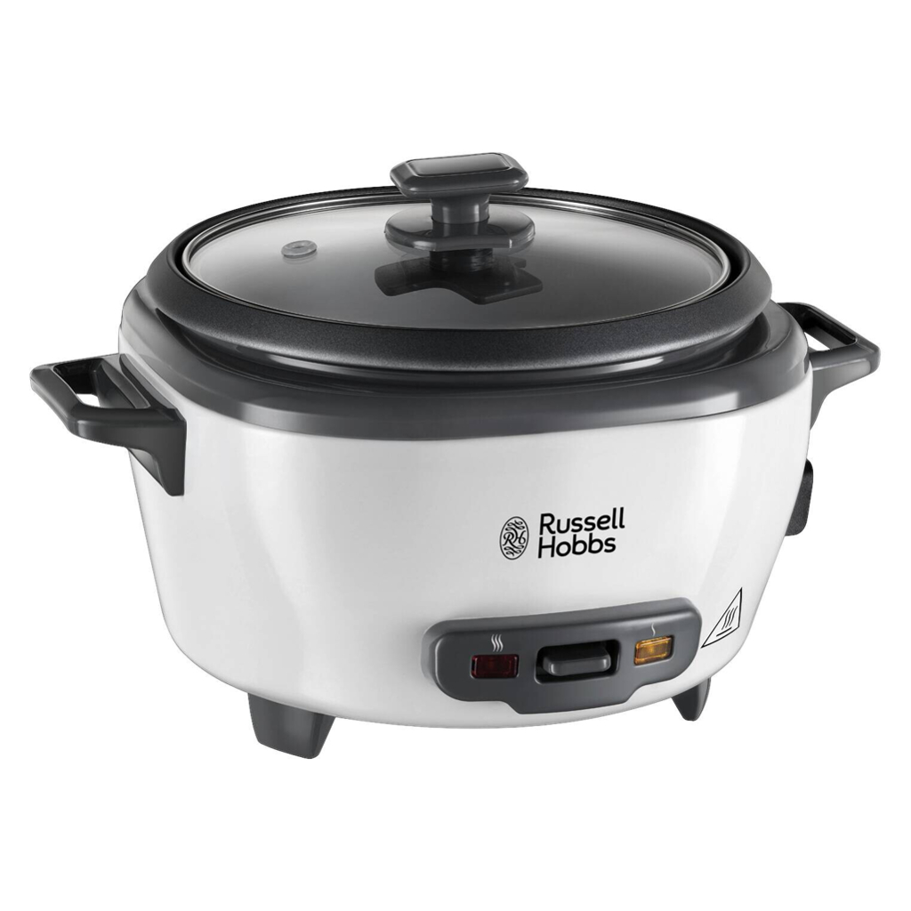 Russell Hobbs Reiskocher weiß Kunststoff Metall Glas B/H/L: ca. 21x19x15 cm