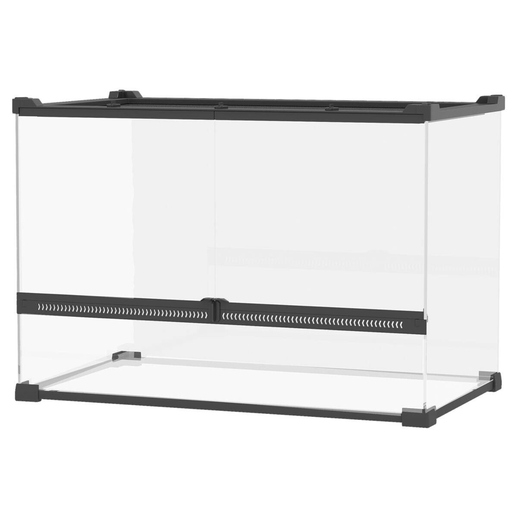 PawHut Terrarium schwarz Stahl B/H/L: ca. 30x35x50 cm