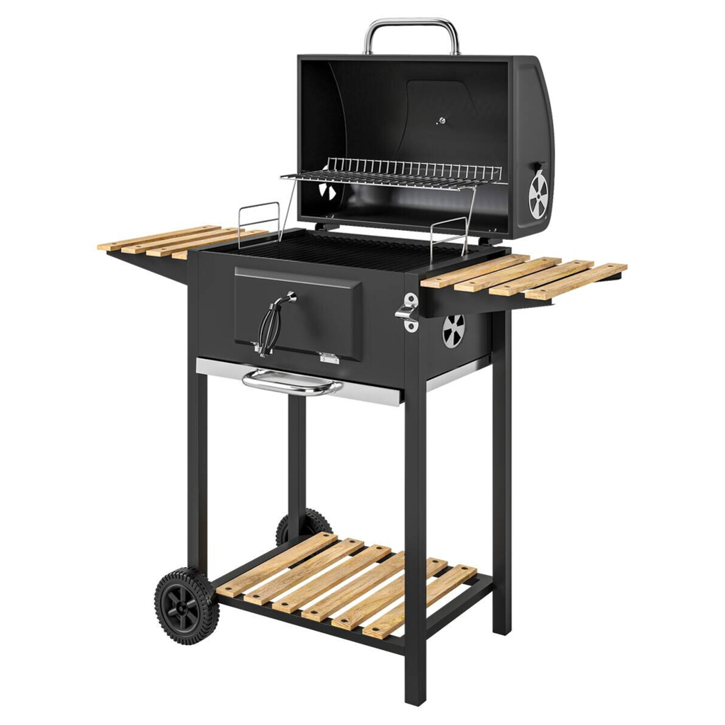 Outsunny Holzkohlegrill Kiefer B/H/L: ca. 58x107x112 cm