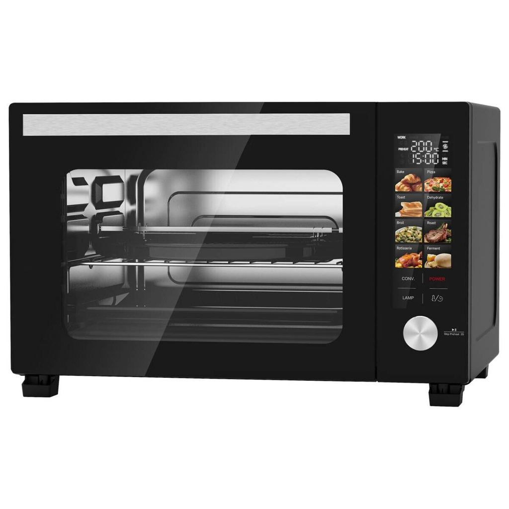 Emerio Mini-Backofen MO-133856.1 schwarz Metall B/H/L: ca. 39,6x31,1x48,5 cm ca. 28 l