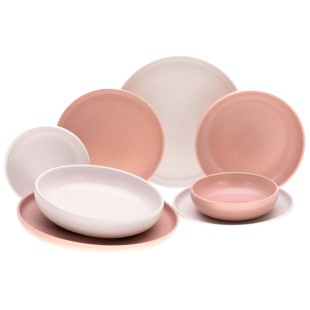 CreaTable Tafelservice Uno Rusty rosé Steinzeug 8 tlg.