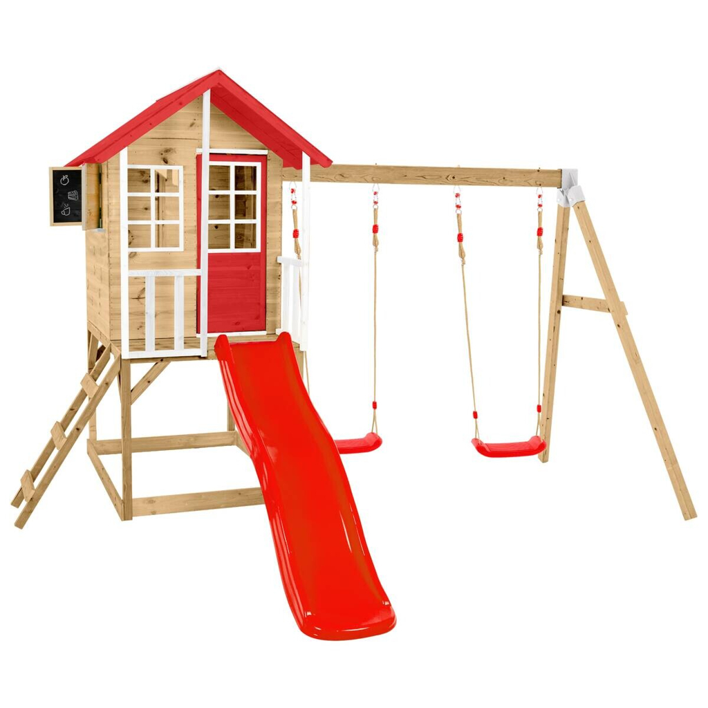 Zwerkules Spielhaus Lolla grau B/H/L: ca. 370x224x352 cm