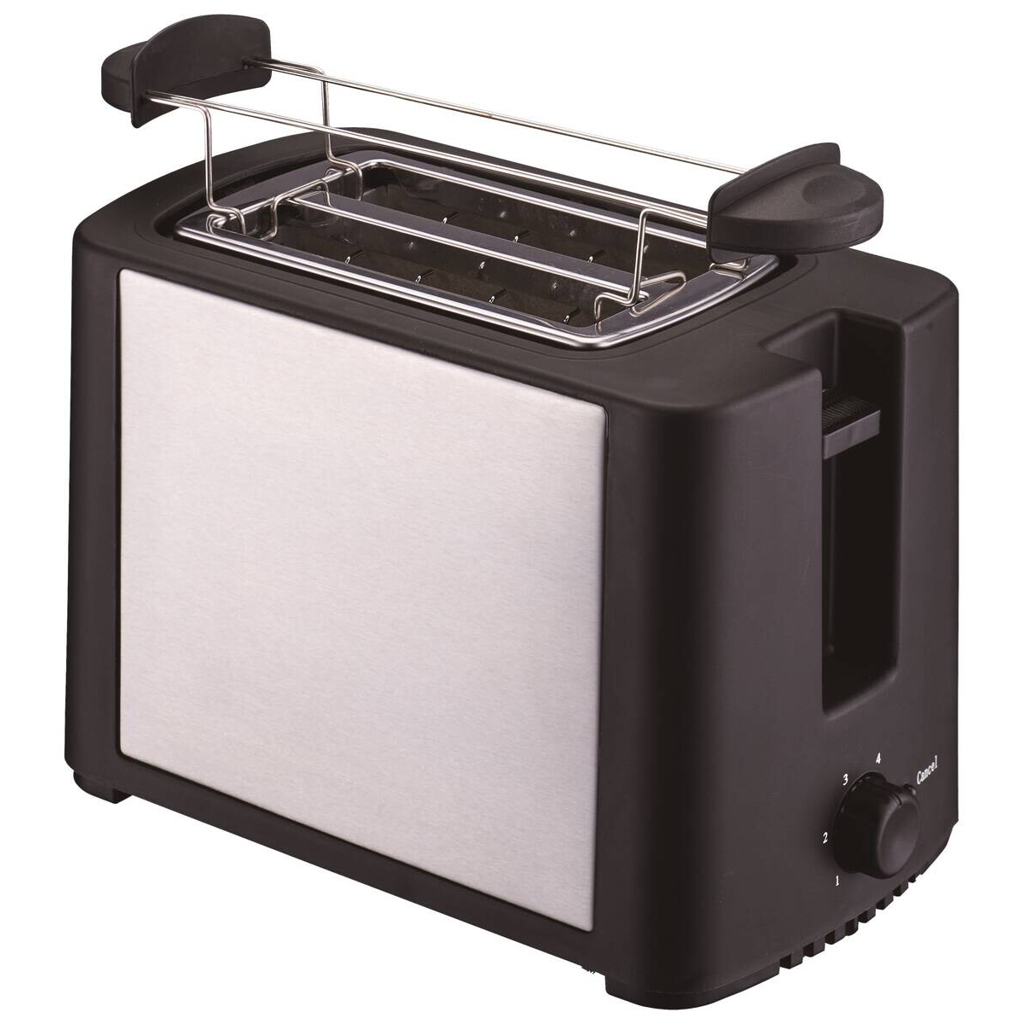 POCOline Toaster TXT-037 silber schwarz Metall Kunststoff B/H/T: ca. 13x17x25 cm