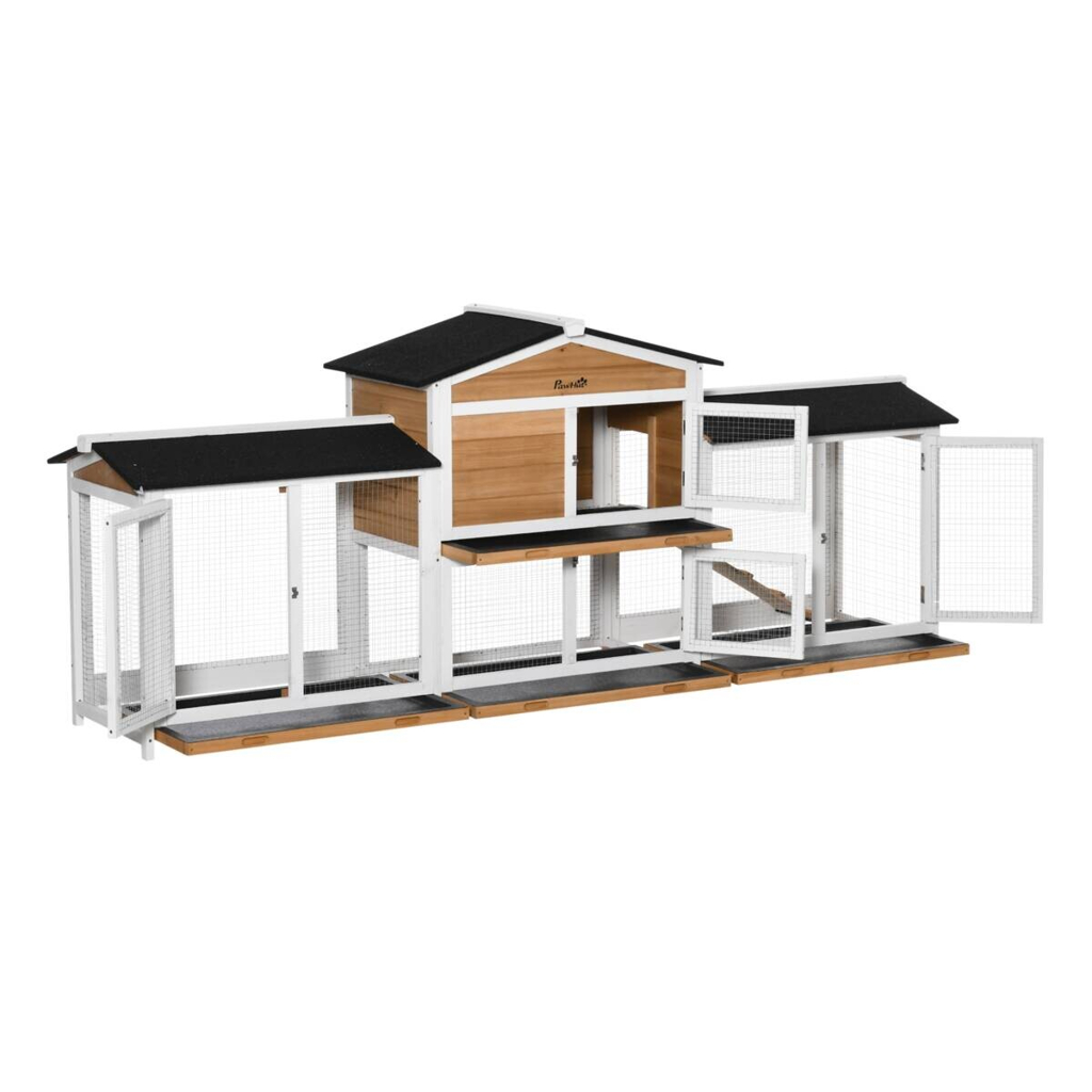 PawHut Stall gelb Polypropylen B/H/L: ca. 53x230x93,5 cm