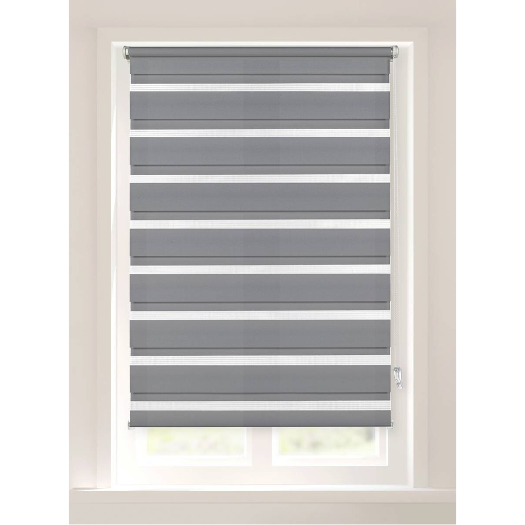 Boviva Doppelrollo anthrazit B/L: ca. 82x200 cm