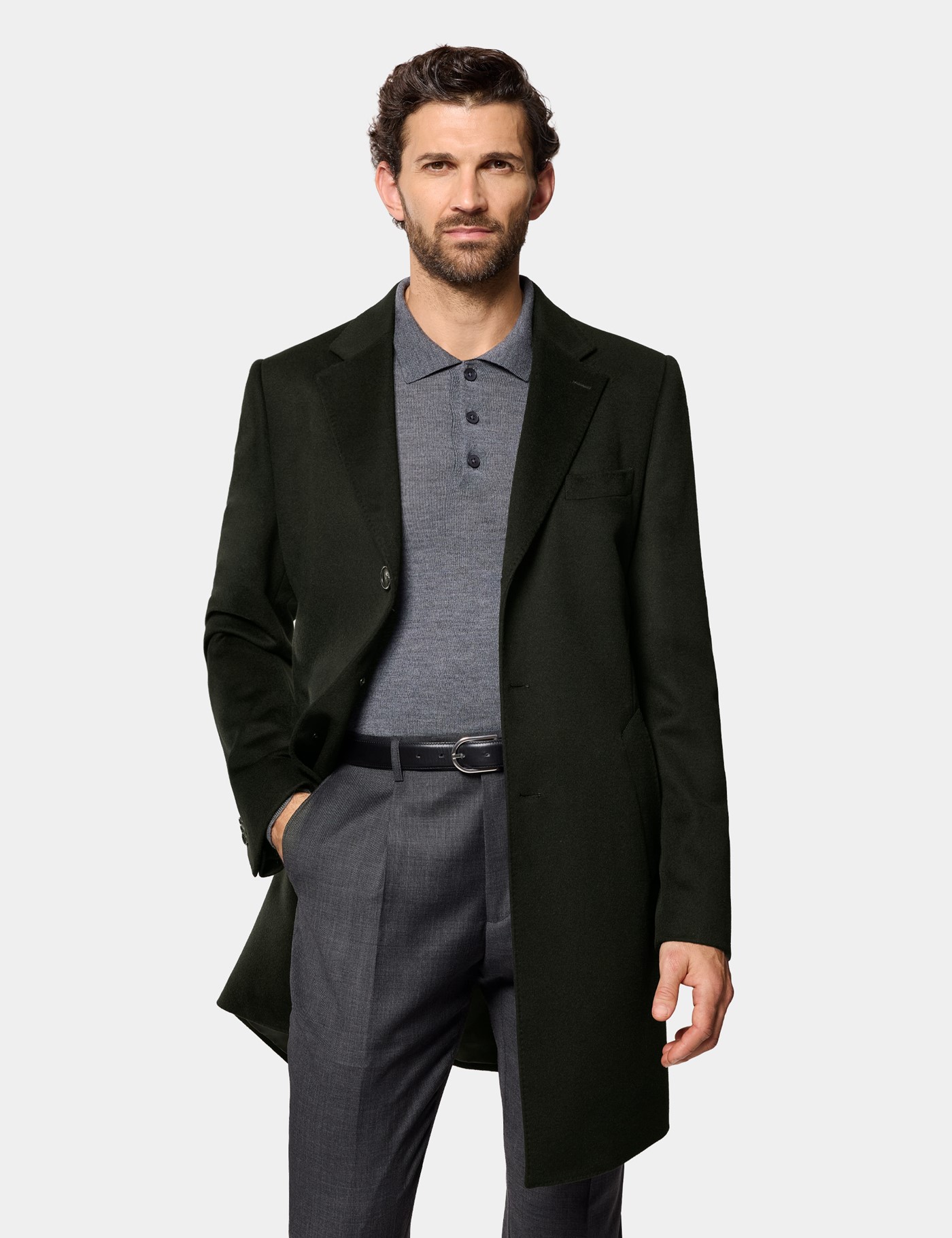 Hawes & Curtis Grüner Mantel Size: EU 60