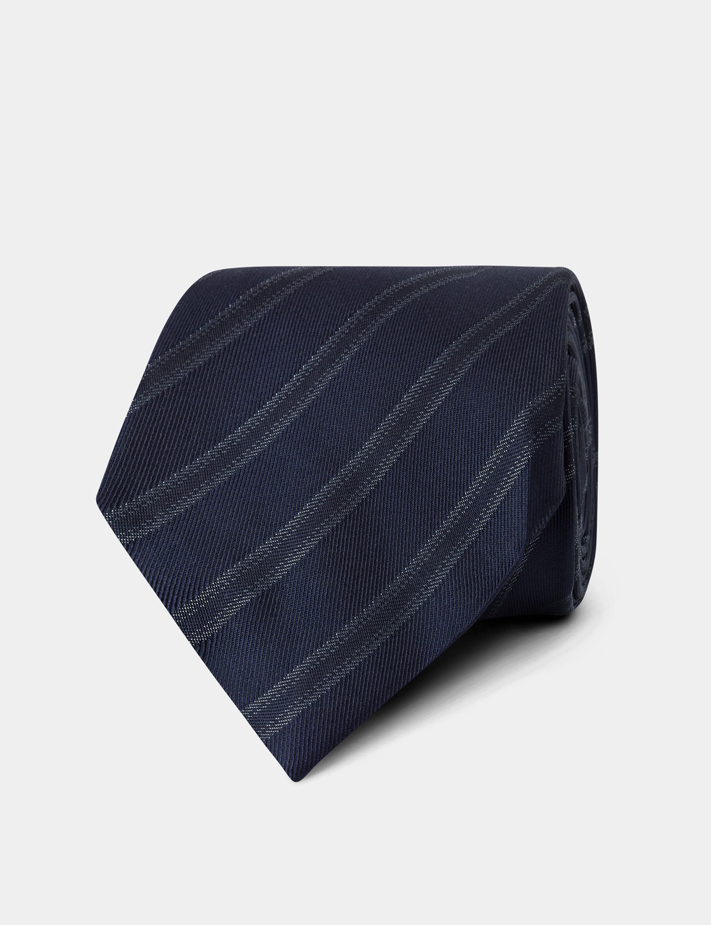 Hawes & Curtis Mitternachtsblaue Gestreifte 1913 Krawatte Size: Einheitsgröße