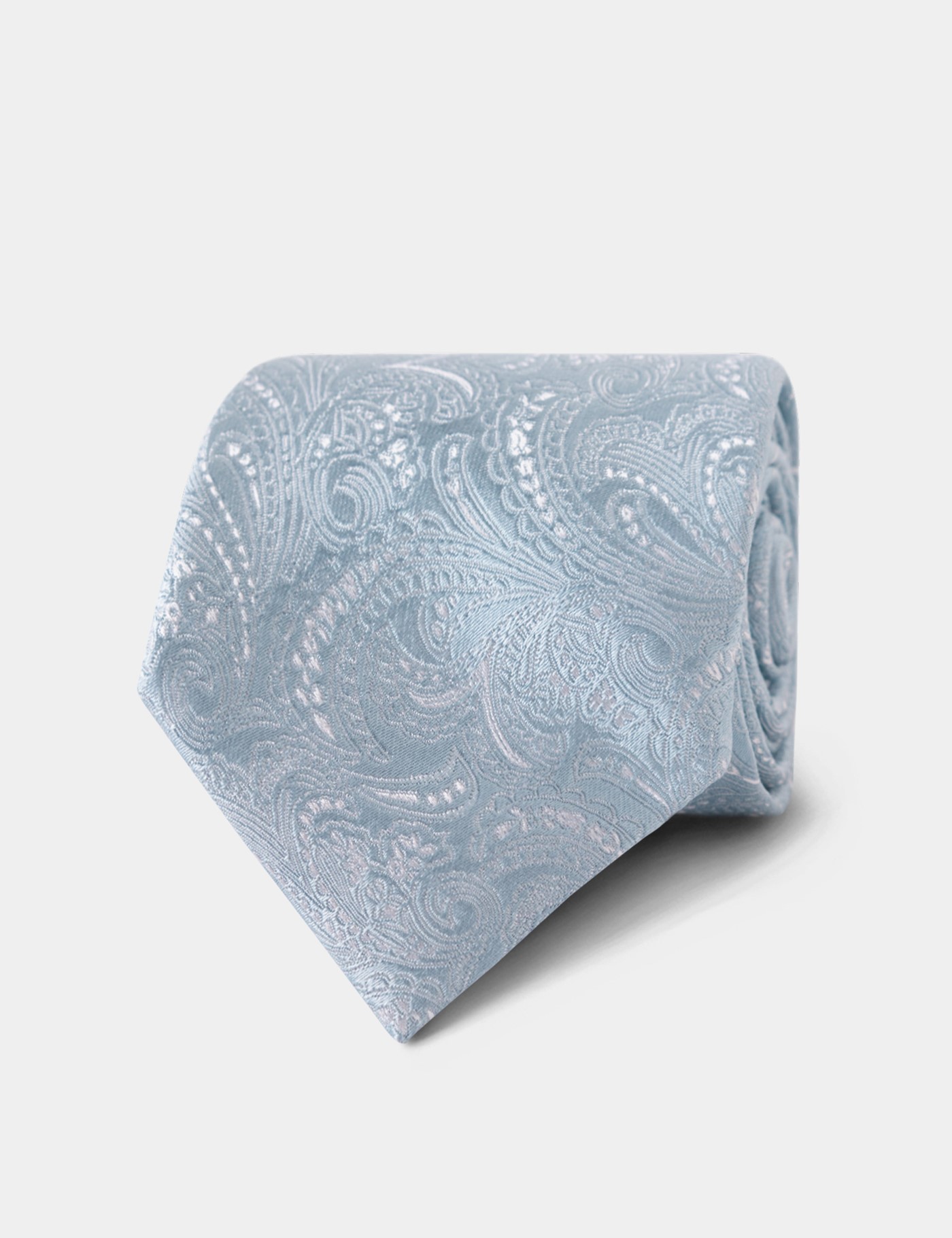 Hawes & Curtis Himmelsblaue Paisley Krawatte Size: Einheitsgröße