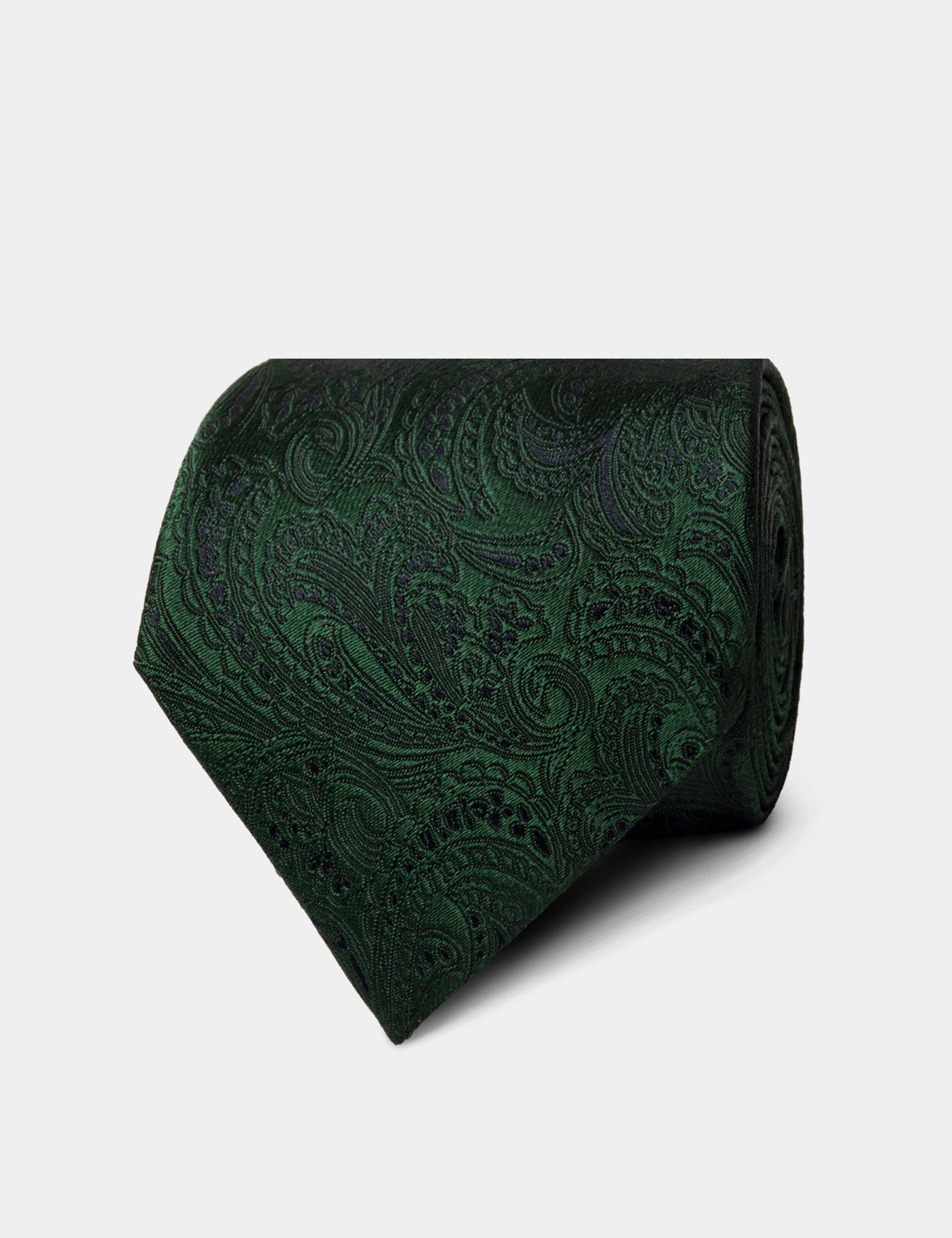 Hawes & Curtis Dunkelgrüne Paisley Krawatte Size: Einheitsgröße