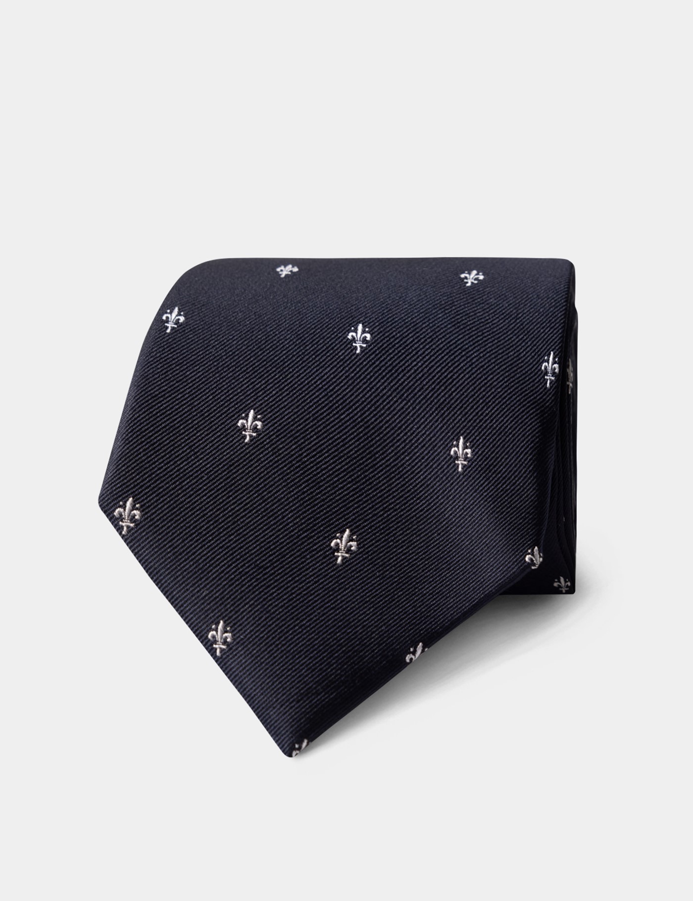 Hawes & Curtis Marineblaue Fleur-de-Lis Krawatte Size: Einheitsgröße