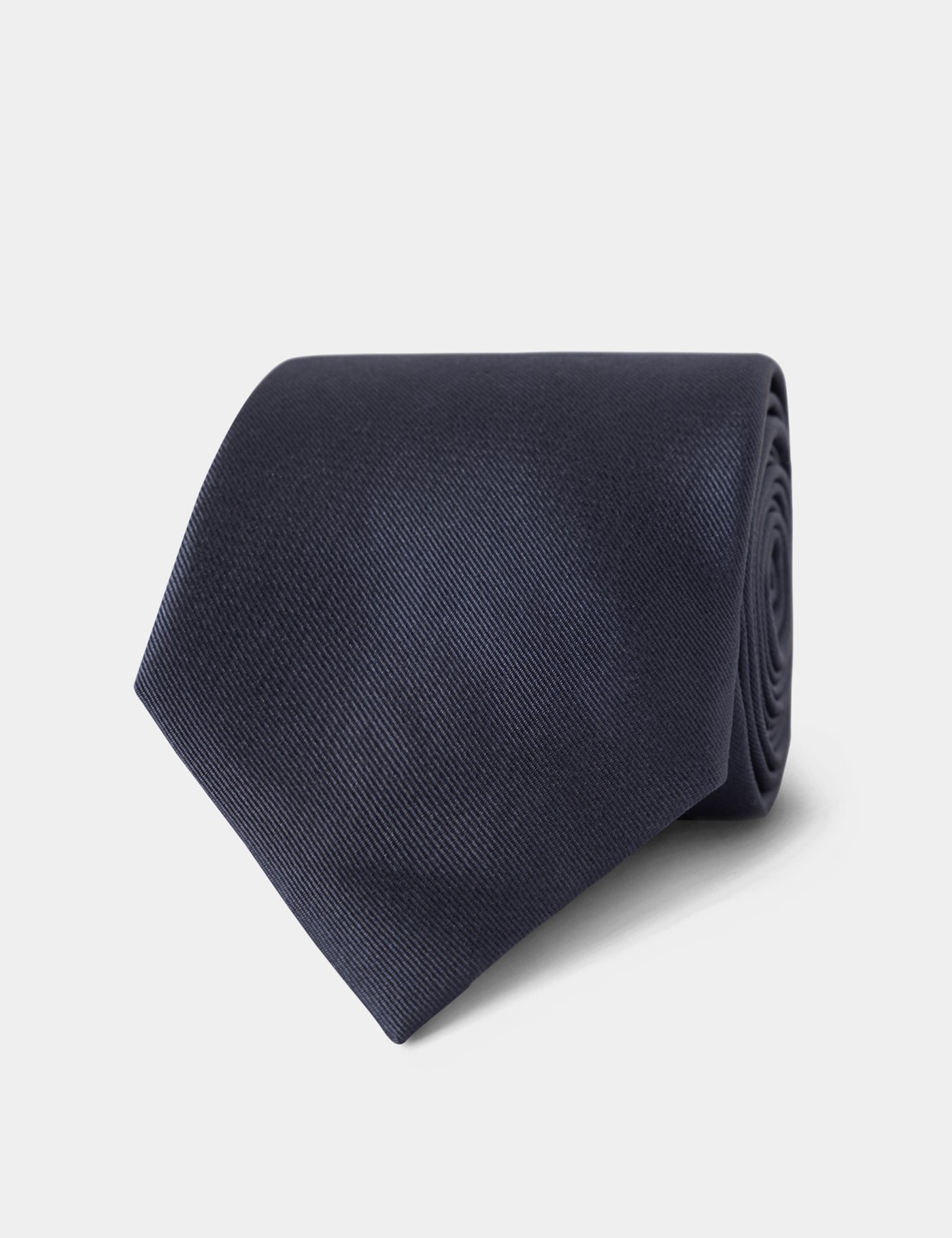 Hawes & Curtis Mittelblaue Uni Repp Krawatte Size: Einheitsgröße