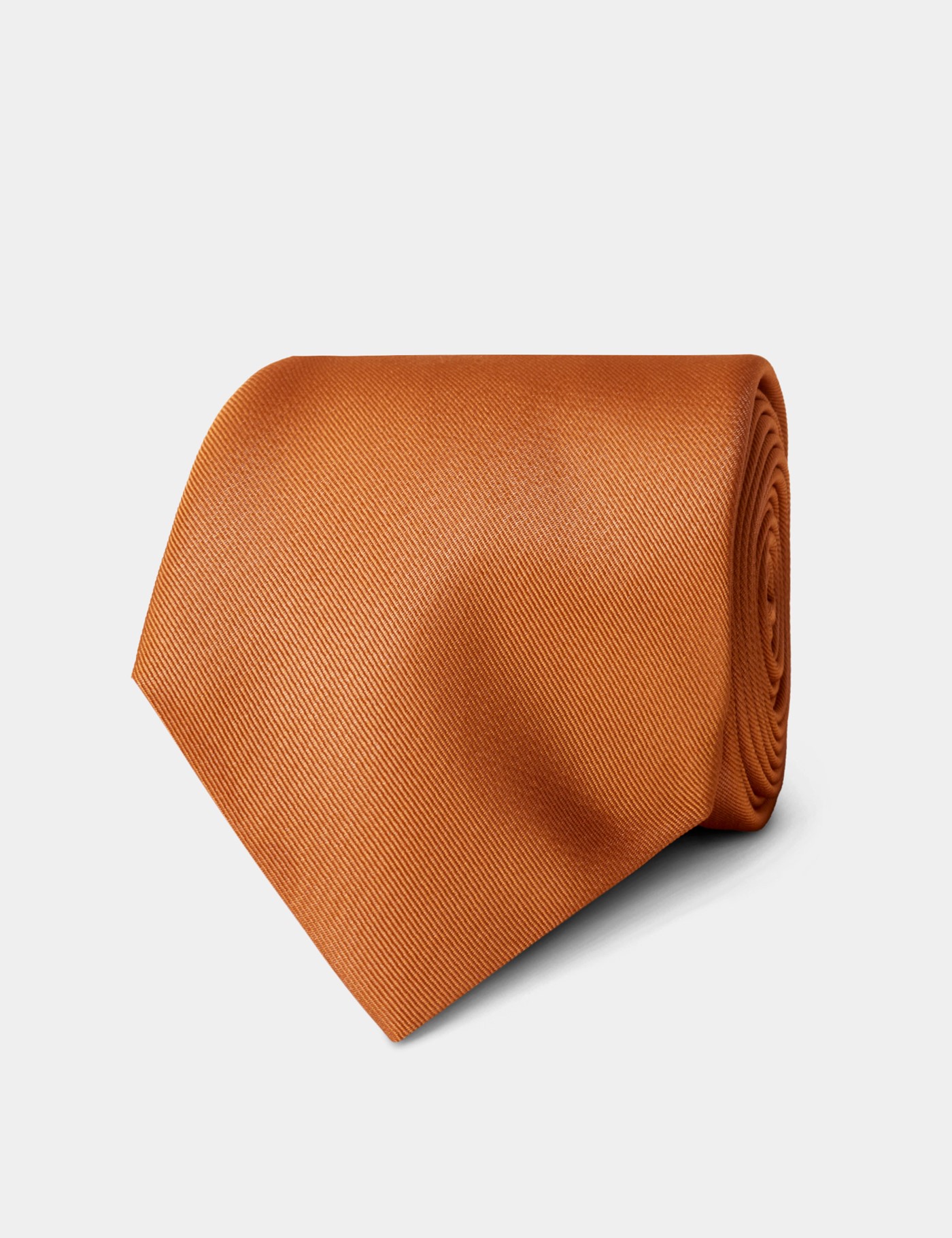 Hawes & Curtis Orangene Uni Repp Krawatte Size: Einheitsgröße