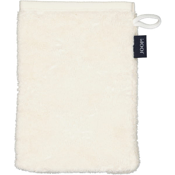 JOOP Uni Cornflower 1670 - Farbe: Creme - 356 - Waschhandschuh 16x22 cm
