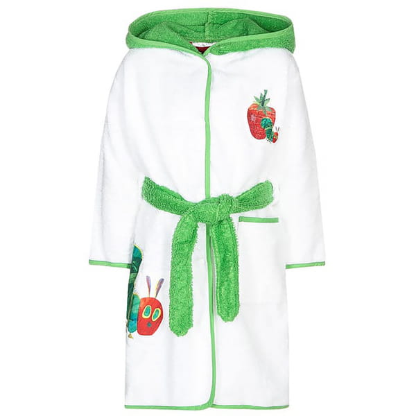 Smithy Die kleine Raupe Nimmersatt - Kinder-Bademantel - Farbe: weiß (1302008)