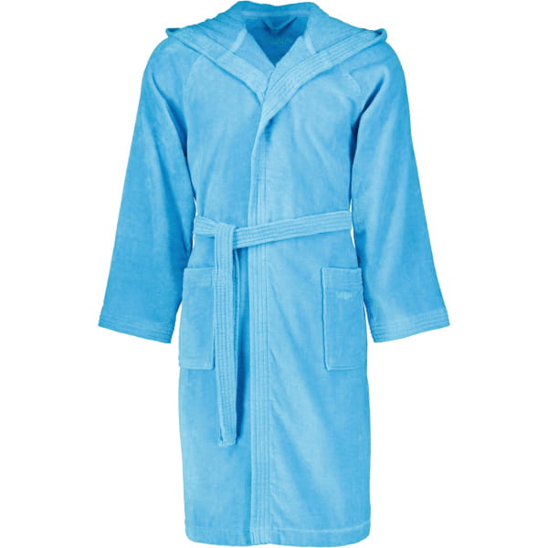 Vossen Bademäntel unisex Kurzmantel mit Kapuze Texas - Farbe: turquoise - 5570 - XS