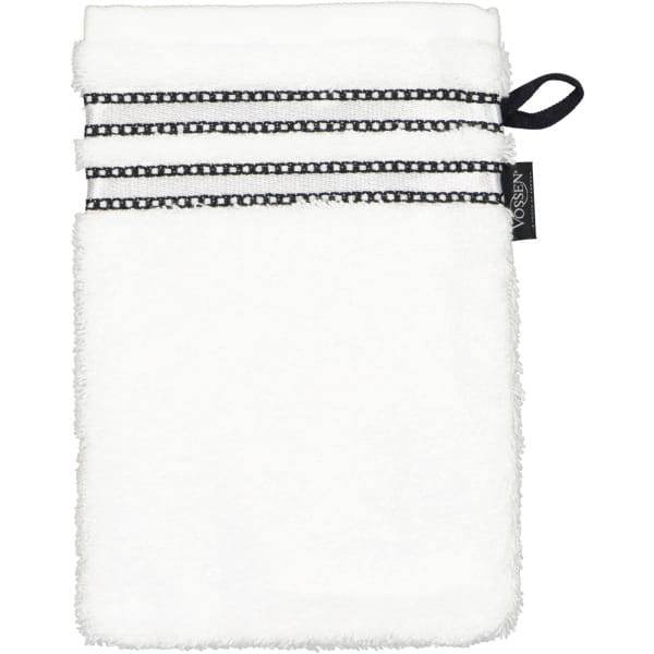 Vossen Handtücher Cult de Luxe - Farbe: weiß - 0300 - Waschhandschuh 16x22 cm