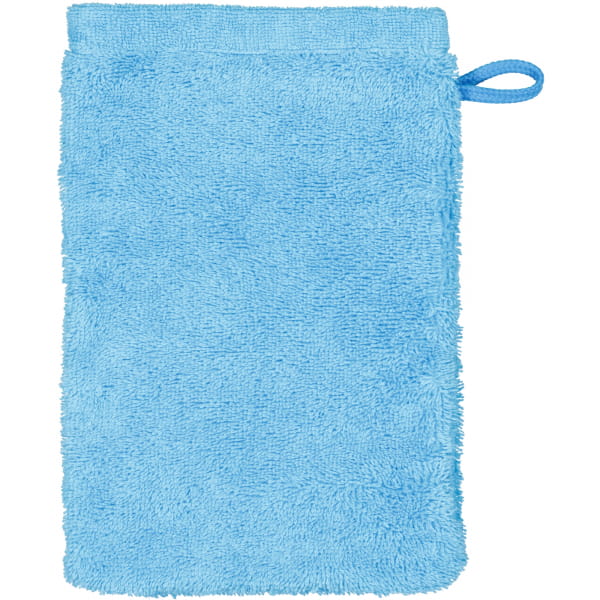 Cawö Handtücher Life Style Uni 7007 - Farbe: malibu - 177 - Waschhandschuh 16x22 cm
