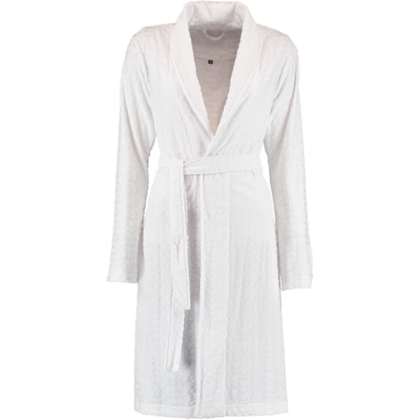 Vossen Bademäntel Damen Schalkragen Luna - Farbe: weiß - 0300 - XL