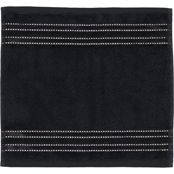 Vossen Handtücher Cult de Luxe - Farbe: schwarz - 7900 - Seiflappen 30x30 cm