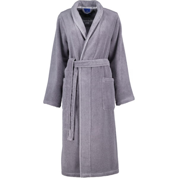 Villeroy & Boch Damen Bademantel Schalkragen 2520 - Farbe: shadow-grey - 77 - S