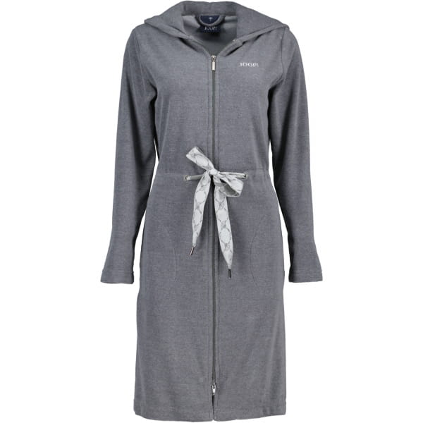 JOOP Active Damen Bademantel Kapuze kurz 1659 - Farbe: Anthrazit - 77
