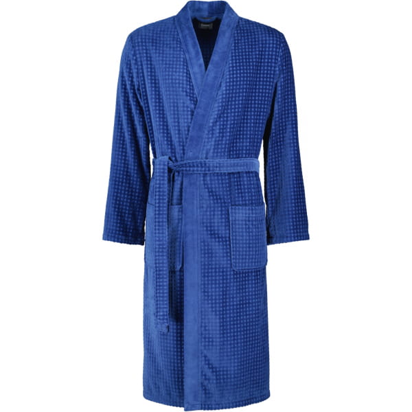 Cawö Herren Bademantel Kimono 3714 - Farbe: saphir - 166 - S
