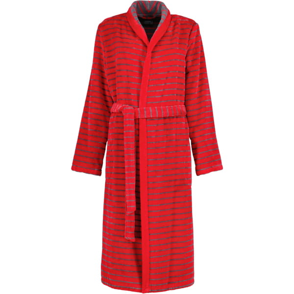 Cawö - Damen Bademantel Schalkragen Shades 1491 - Farbe: rot - 27 - S