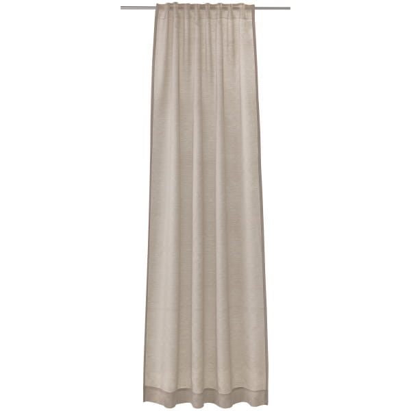 JOOP! Vorhang Gardine Glare - verdecktes Schlaufenband - Farbe: Kitt - 020 - 130x250 cm