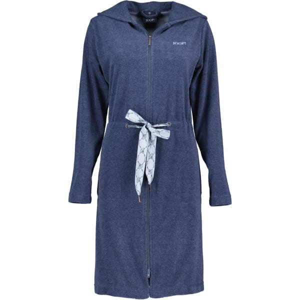 JOOP Active Damen Bademantel Kapuze kurz 1659 - Farbe: Blau - 11