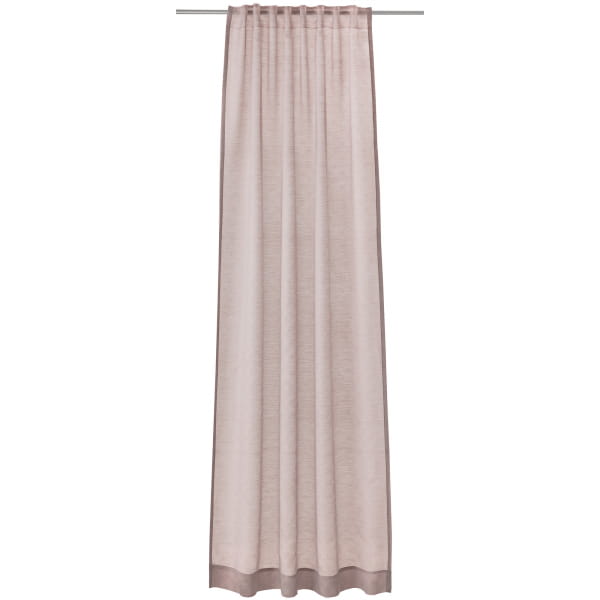 JOOP! Vorhang Gardine Glare - verdecktes Schlaufenband - Farbe: Rose - 075 - 130x250 cm