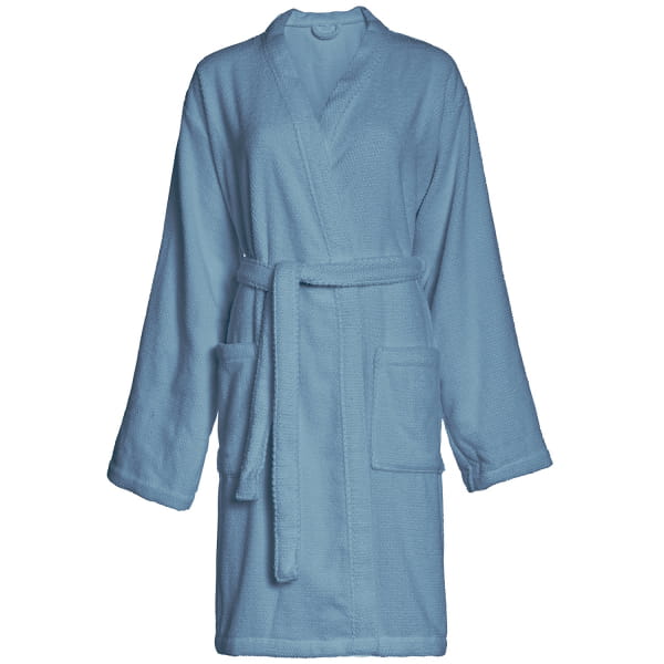 Marc O'Polo Bademantel Kimono Tali - Farbe: stone blue - XL