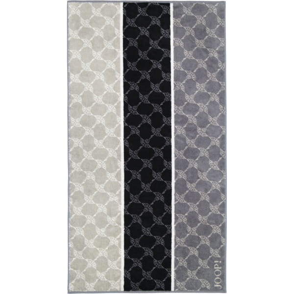 JOOP! Signature Cornflower Stripes 1657 - Farbe: Schwarz - 97 - Duschtuch 80x150 cm