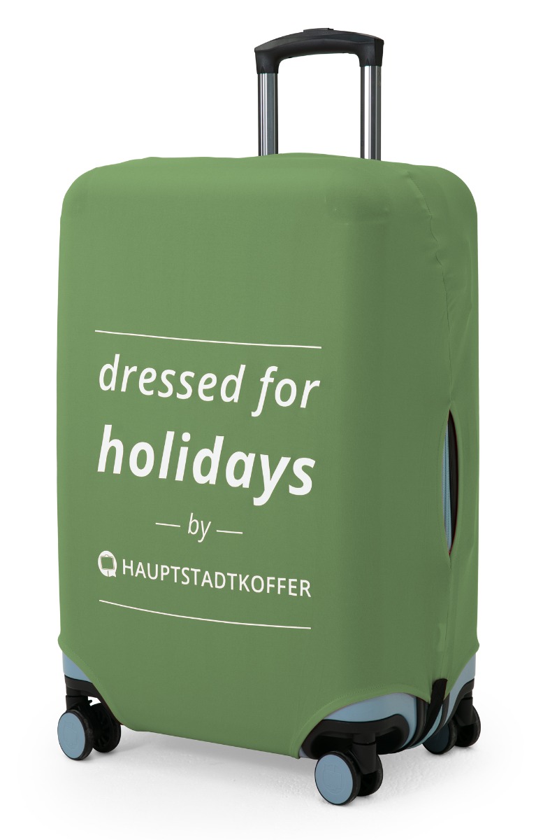 Kofferüberzug Größe L für große Koffer (66-75 cm), Kofferhülle für große Koffer (66-75 cm), Kofferschutzhülle, Gepäckabdeckung, Luggage Cover, Green