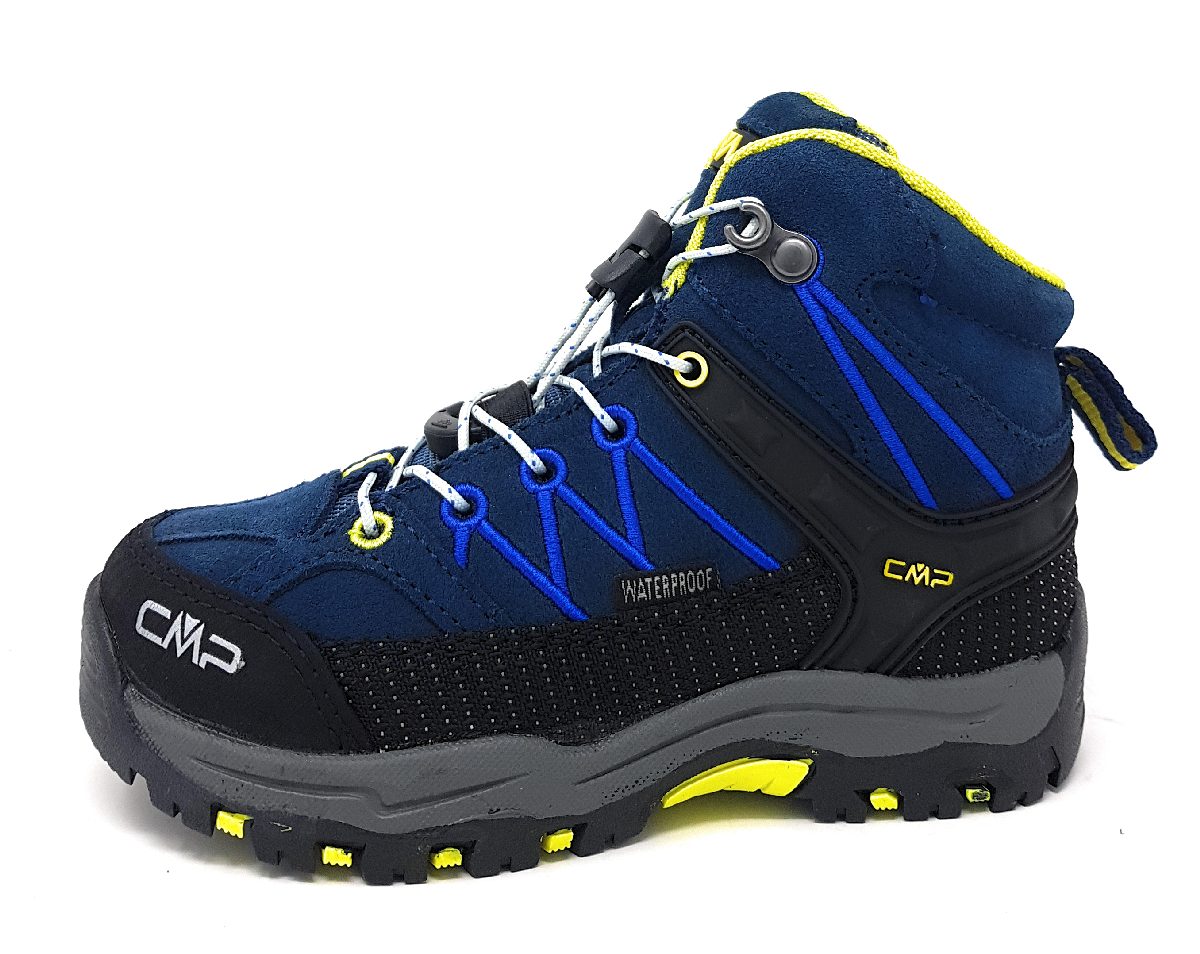 CMP Ki. Trekking Rig. Waterpr 3Q12944 Blau 08NE Blau/ Gelb