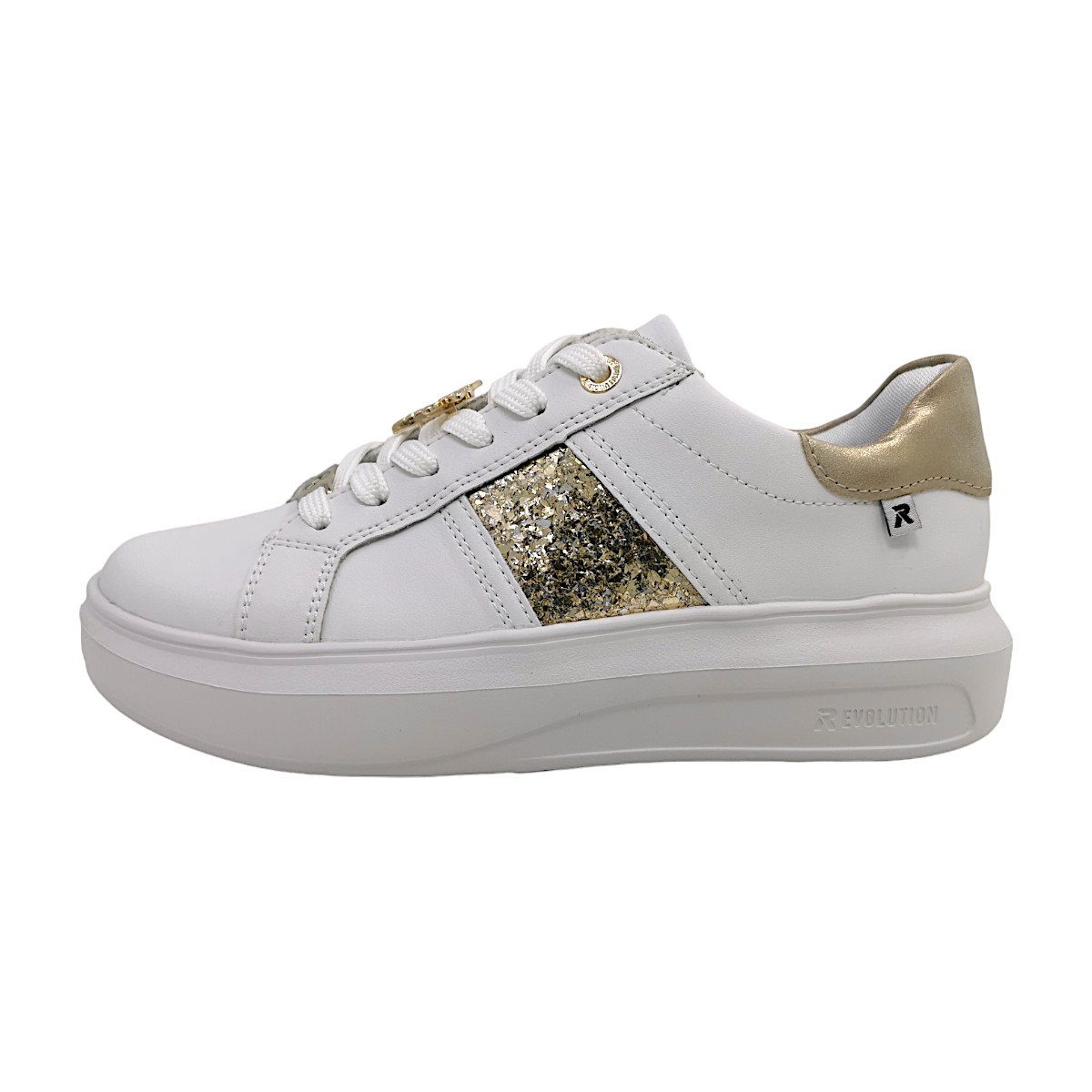 Rieker W1202-82 Weiß 82 weiss kombi