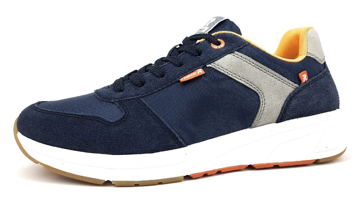 Rieker Samtcaft 07002-14 Blau 14 blau kombi