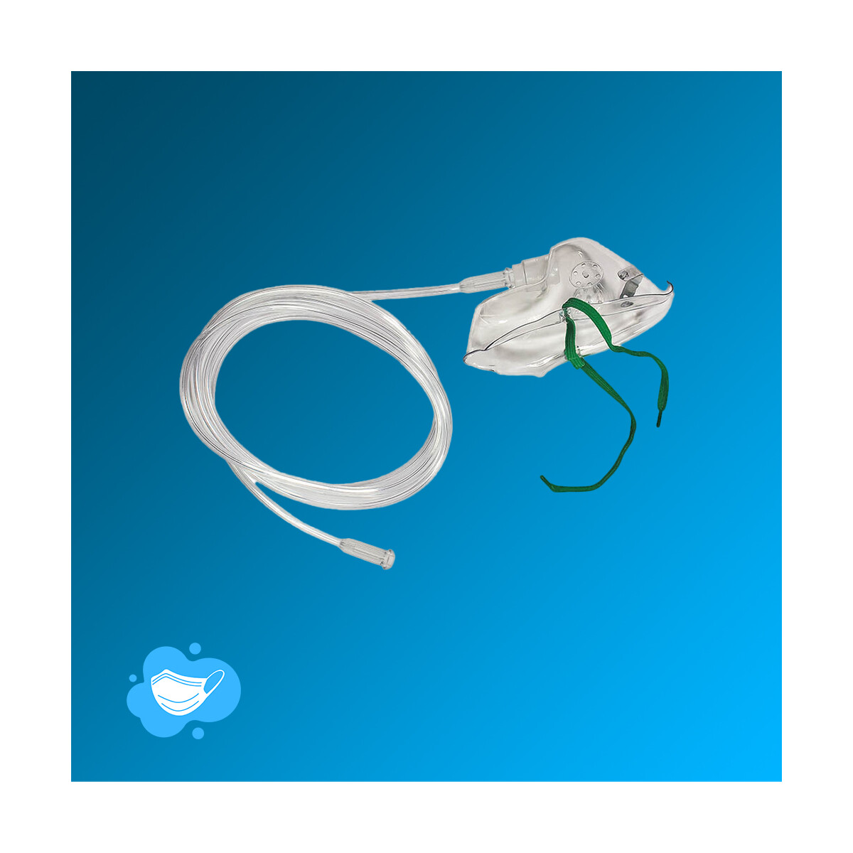 Sauerstoffmaske mit Sicherheitsschlauch Erwachsene