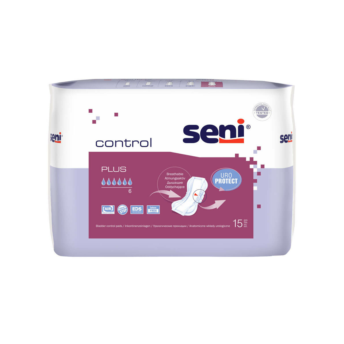 Seni Control Inkontinenzeinlage für Männer und Frauen Plus