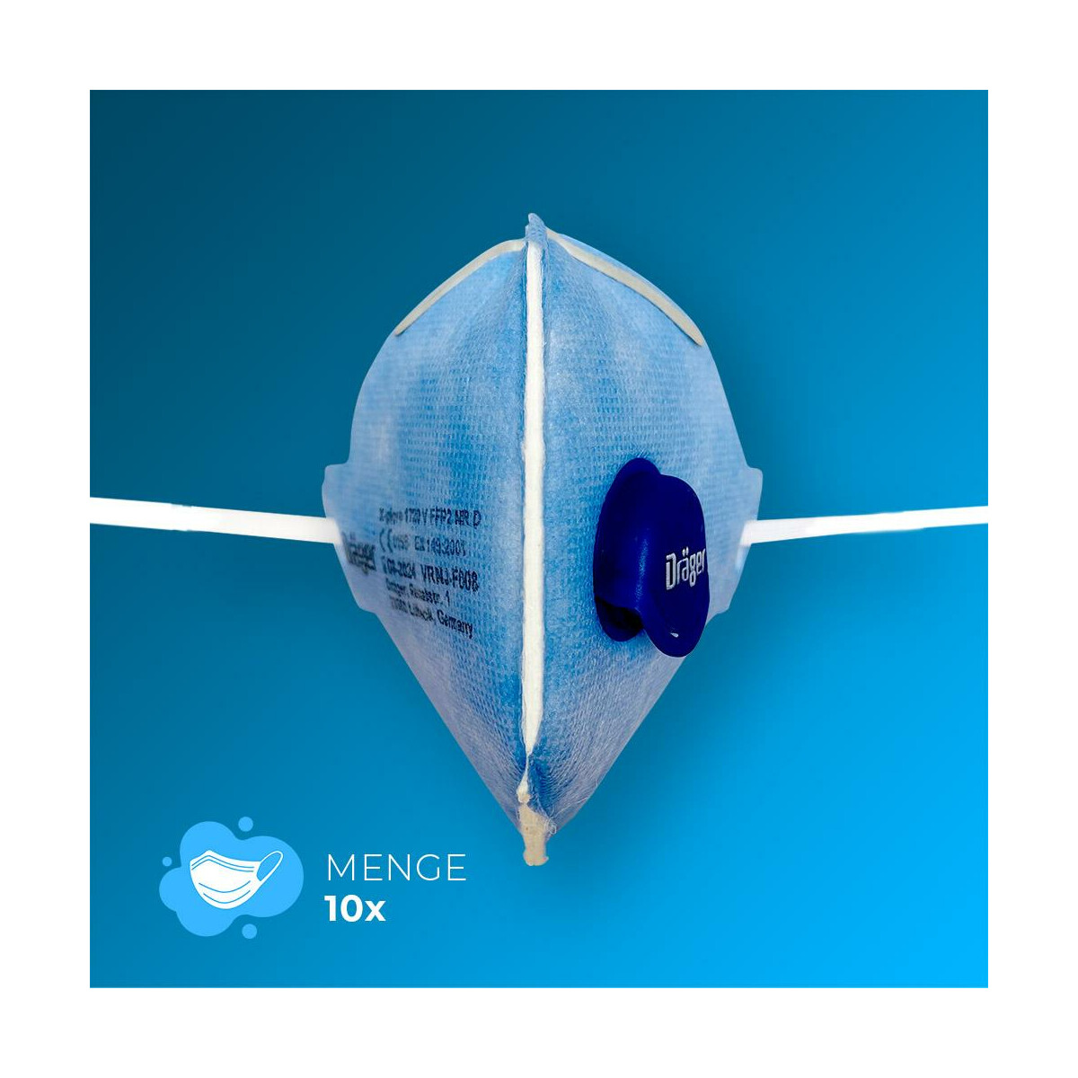 FFP2 Masken von Dräger X-Plore 1720 V mit Ventil - 10er Box