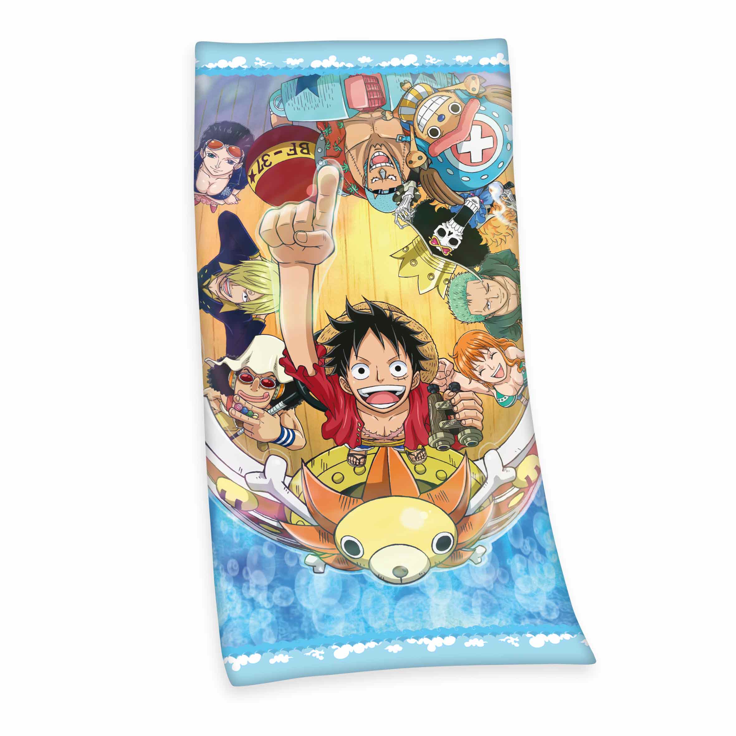 One Piece Strandtuch 'Ruffy' – 75x150 cm, Velours