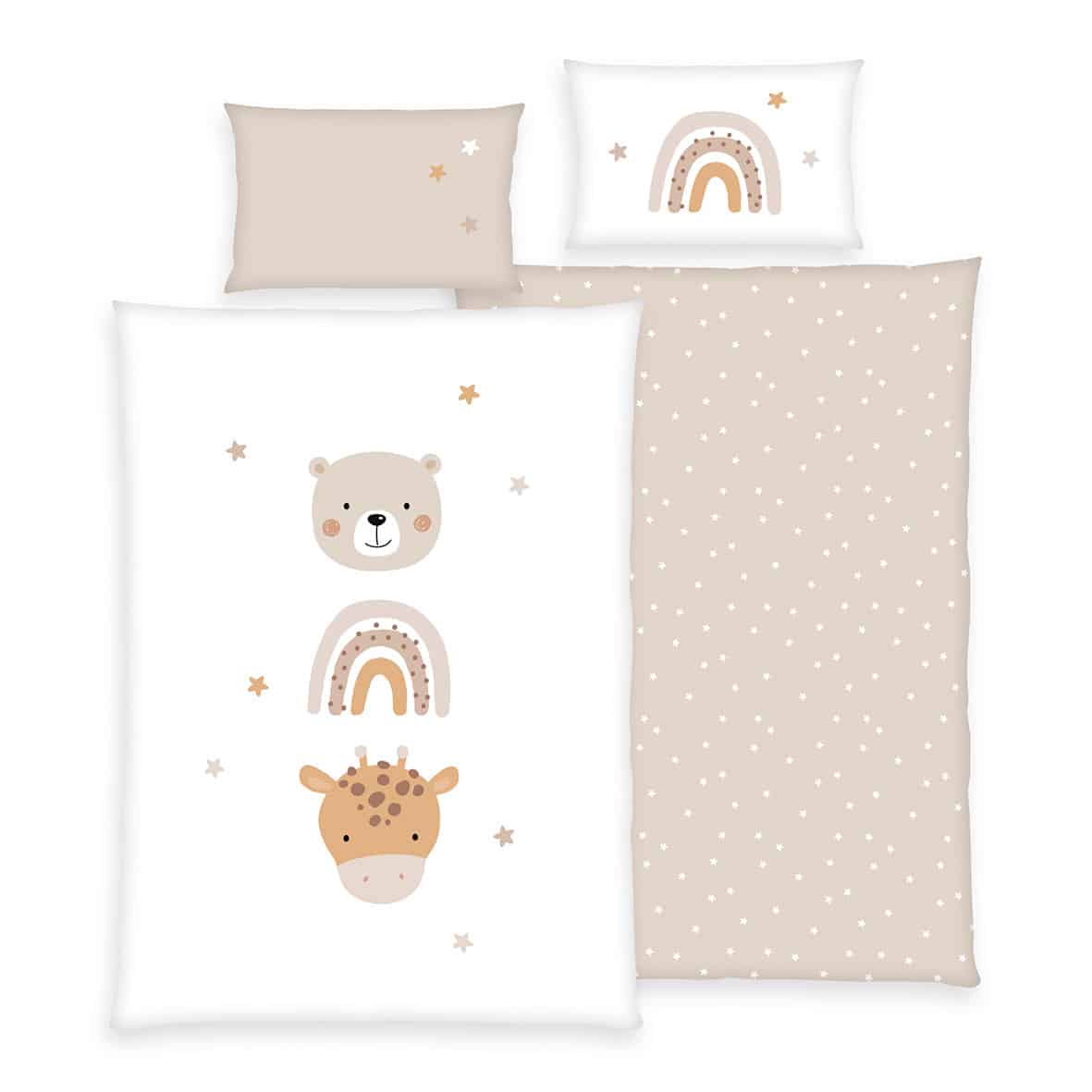 babybest® Bettwäsche-Set 'Little Friends' – 100x135 cm, Renforcé