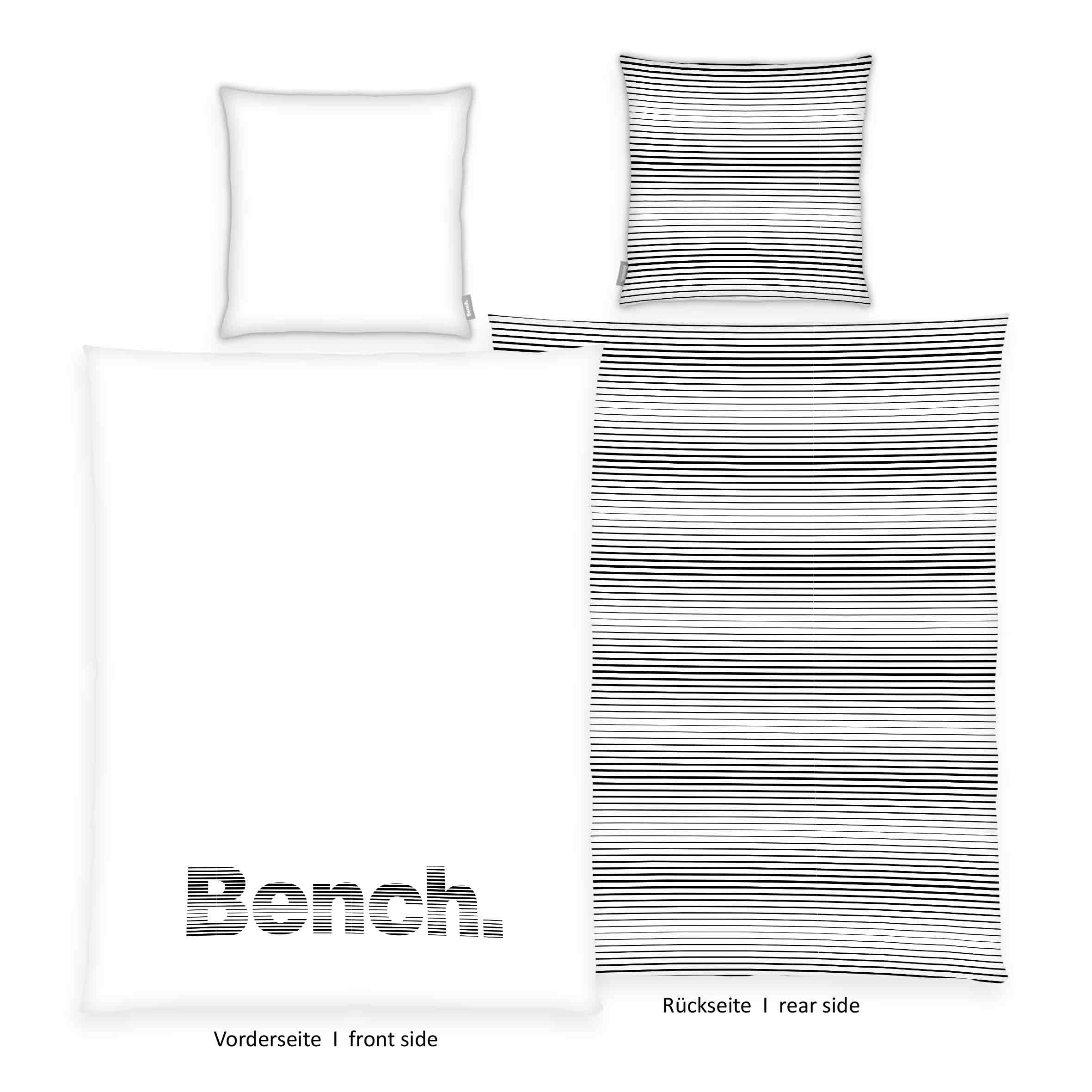Bench Bettwäsche-Set 'Gestreift' – 135x200, 140x200 & 155x220 cm, Renforcé