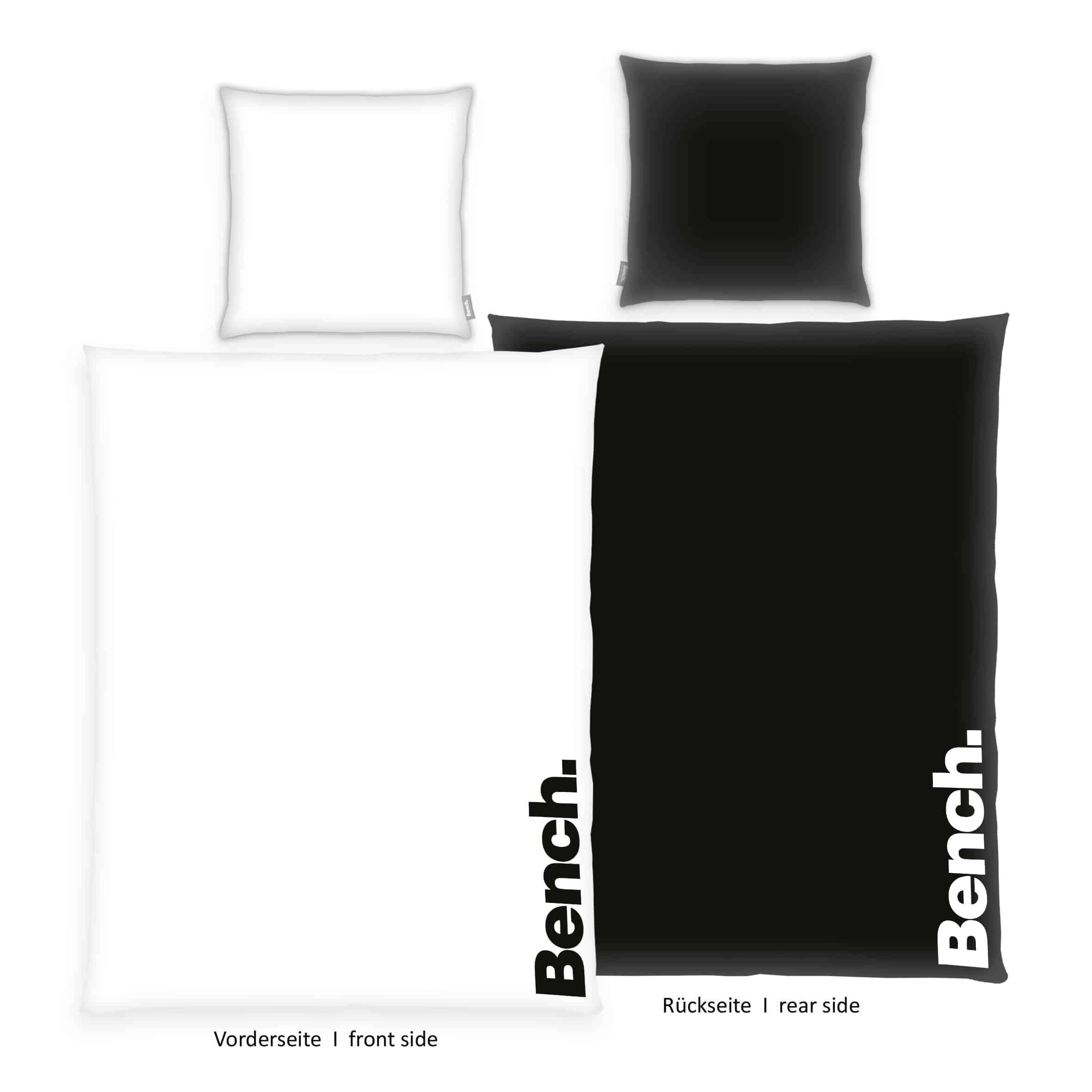 Bench Bettwäsche-Set 'Schwarz/Weiß' – 135x200, 140x200 & 155x220 cm, Renforcé