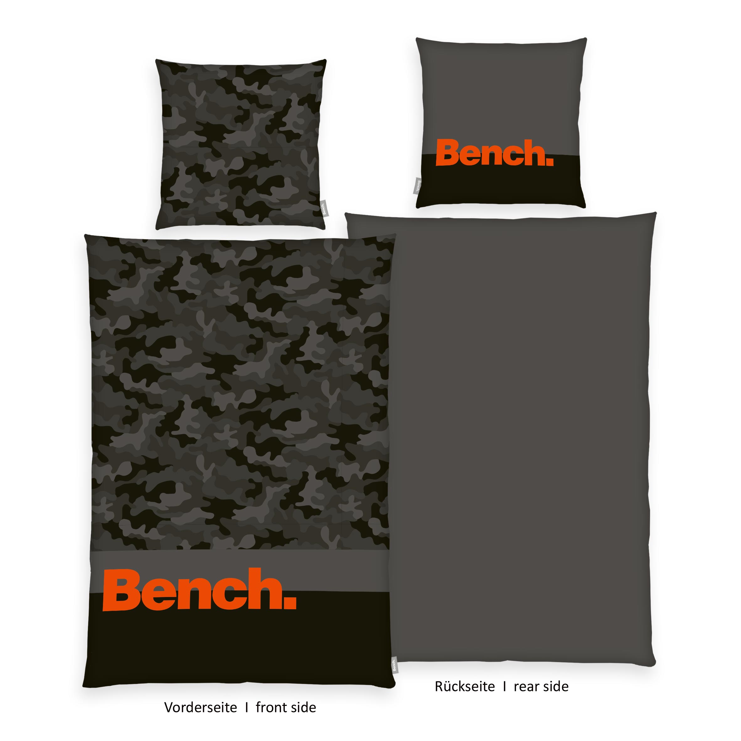 „Bench® Bettwäsche-Set 'Camouflage' – 135x200 oder 140x200, Renforcé