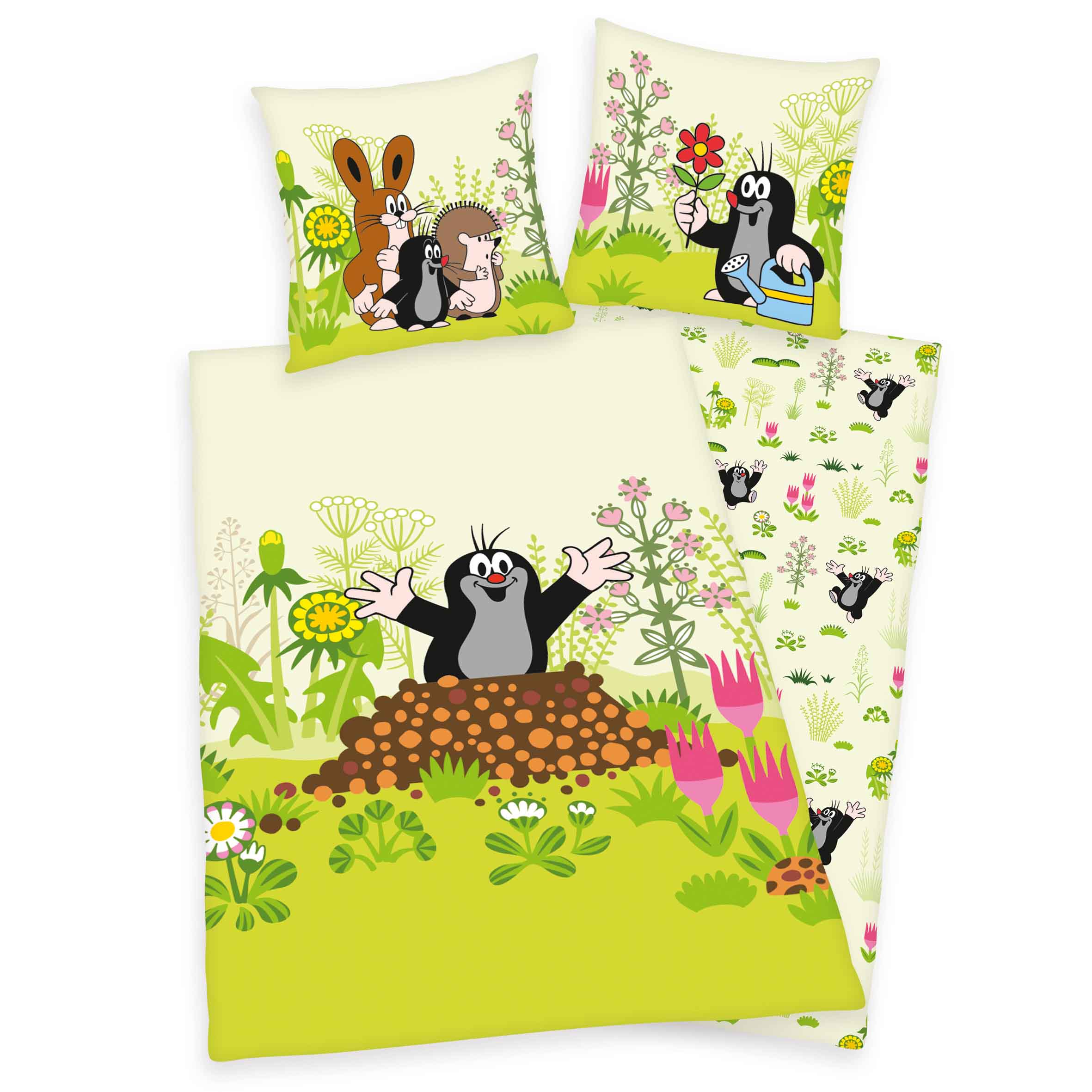 Der kleine Maulwurf Bettwäsche-Set 'Classic' – 135x200 cm, Renforcé