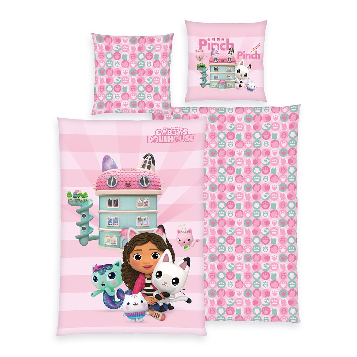 Gabby´s Dollhouse Bettwäsche - Pink Dreams